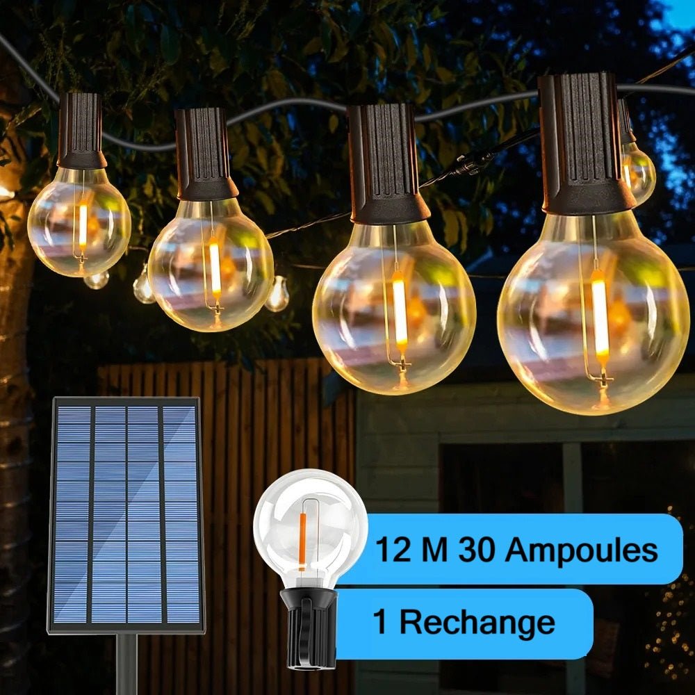 Guirlande lumineuse solaire extérieur | EverBright™ - PassionJardinier