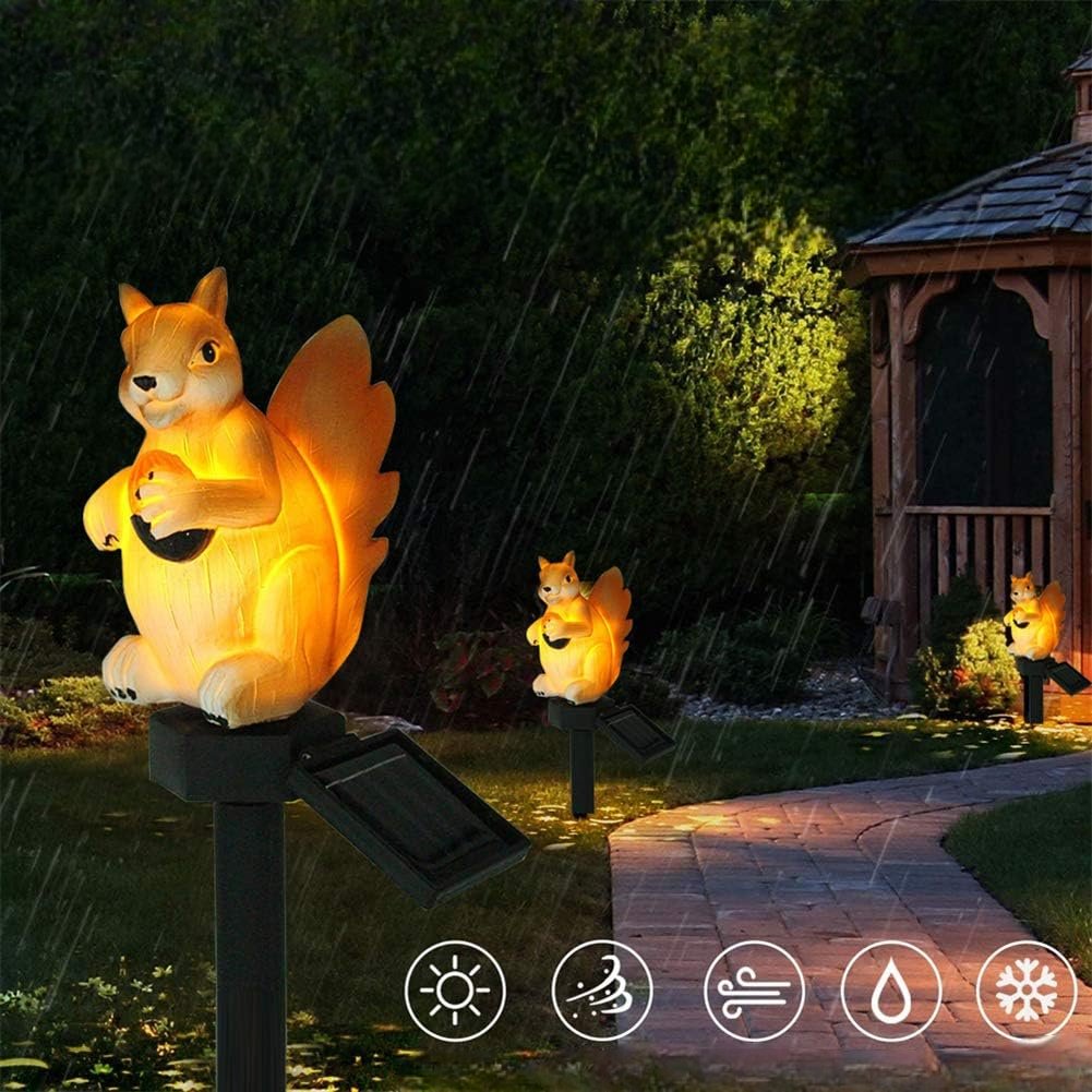 Lampe Jardin Solaire - LEDGardenStick™ - Ecureuil - PassionJardinier