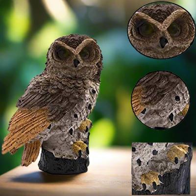 Lampe Jardin Solaire - LEDGardenStick™ - Hibou Marron - PassionJardinier