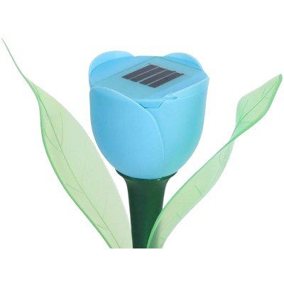 Lampe Solaire Extérieur - SolarRoseGlow™ - Bleu - PassionJardinier