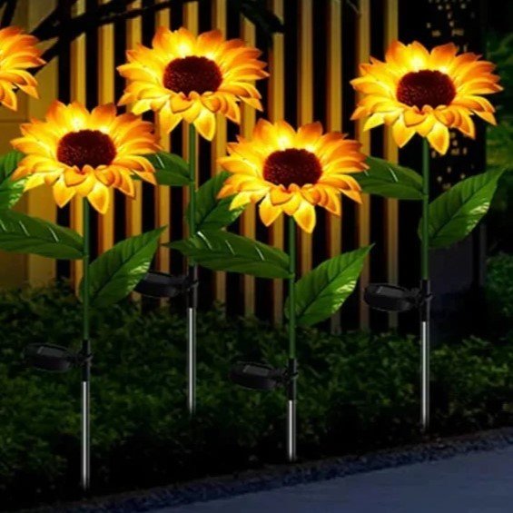 Lampes jardins solaires | Lumafleur™ - Tournesol - PassionJardinier