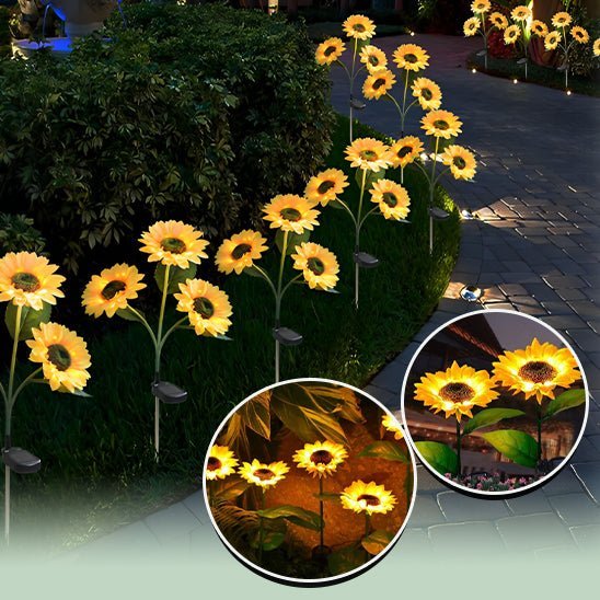 Lampes jardins solaires | Lumafleur™ - Tournesol - PassionJardinier