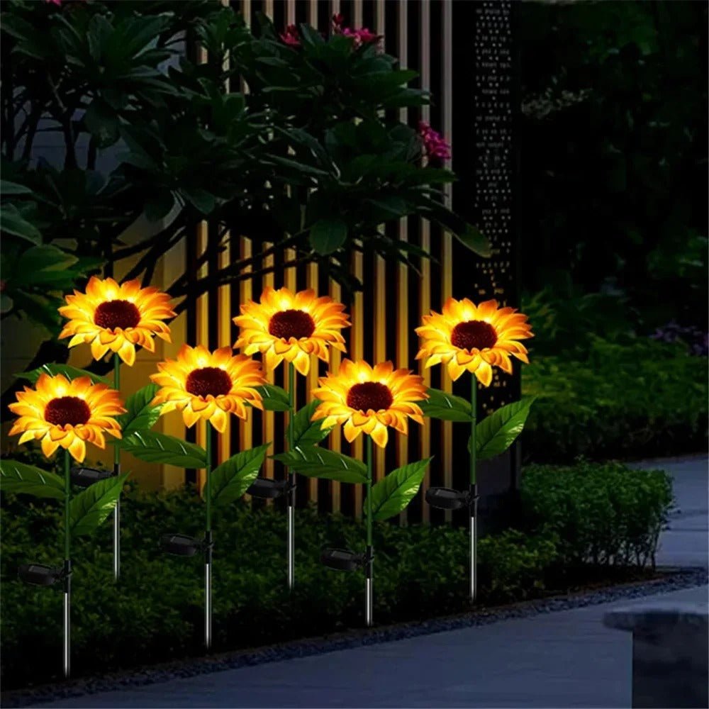 Lampes jardins solaires | Lumafleur™ - Tournesol - PassionJardinier