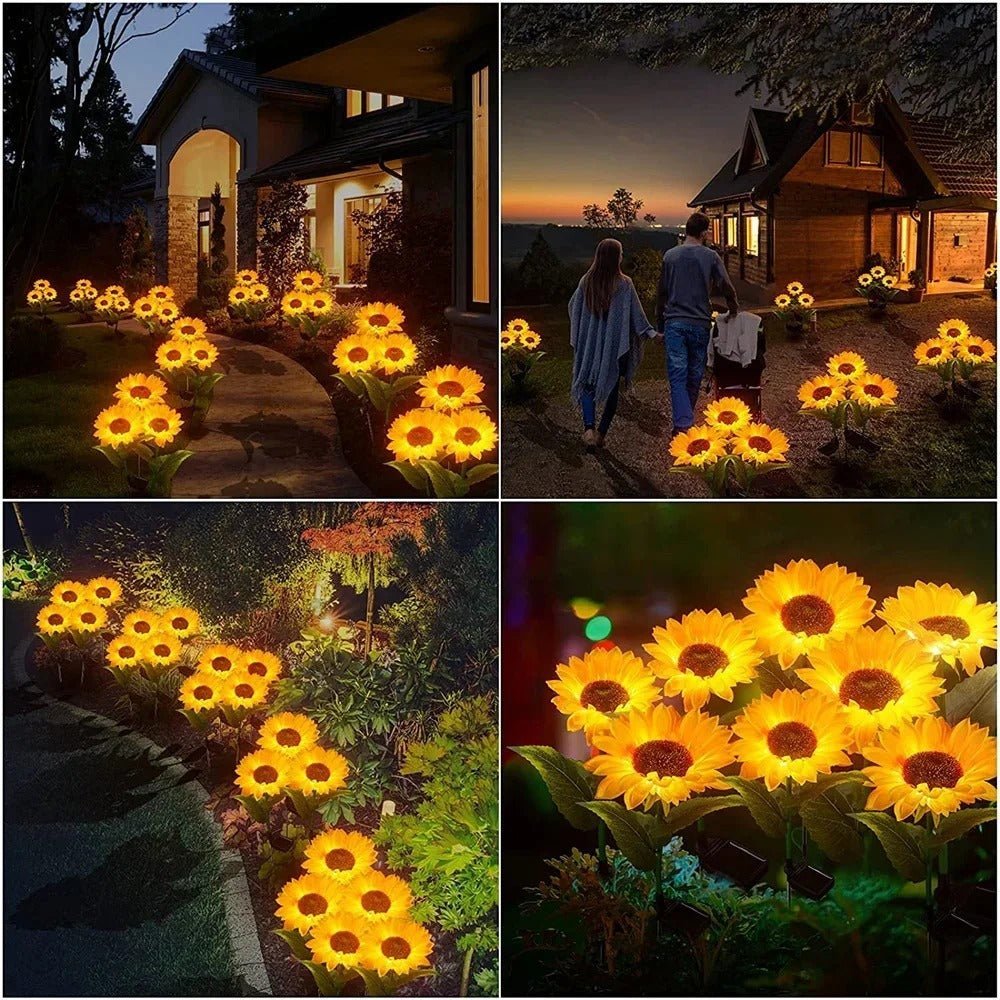 Lampes jardins solaires | Lumafleur™ - Tournesol - PassionJardinier