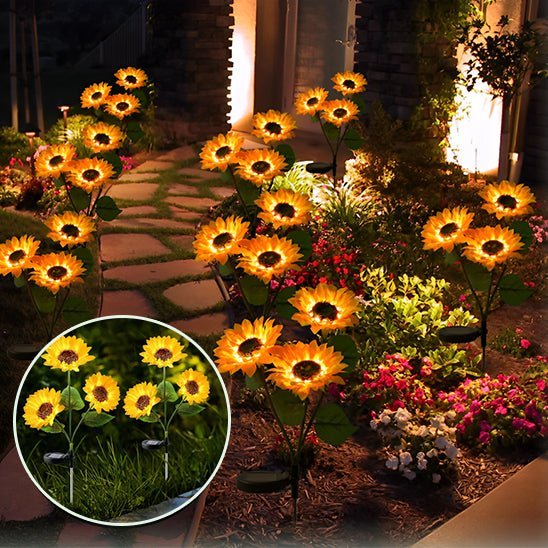 Lampes jardins solaires | Lumafleur™ - Tournesol - PassionJardinier